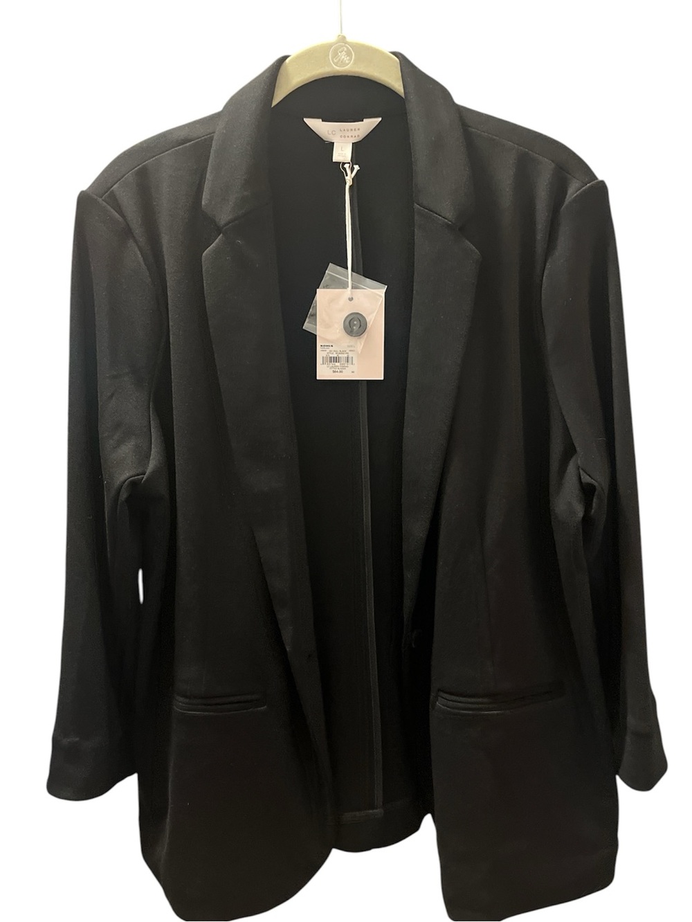 LC Lauren Conrad Black Women's Blazer size L
